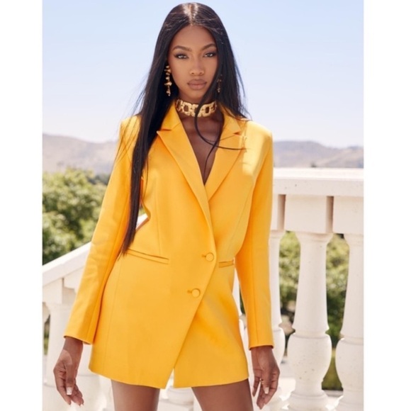 House of CB Dresses & Skirts - House of CB Sophia Mango Oversized Blazer Dress